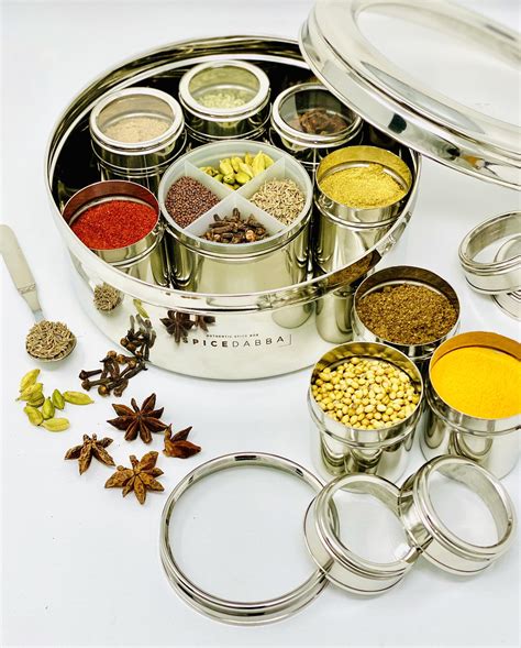 steel masala box price|indian masala containers with lids.